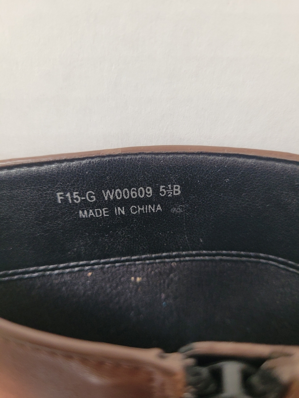 Cole Haan Tall Two-Tone Leather Riding Boots with Gold Detail - Picture 7 of 9